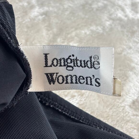 Longitude One Piece Swimsuit Bathing Suit Women's 18W Two Tone Black / White - Picture 9 of 11